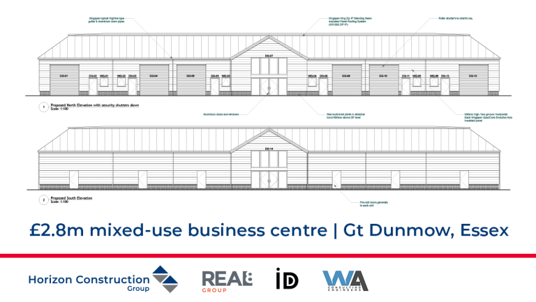 New mixed-use business centre in Great Dunmow