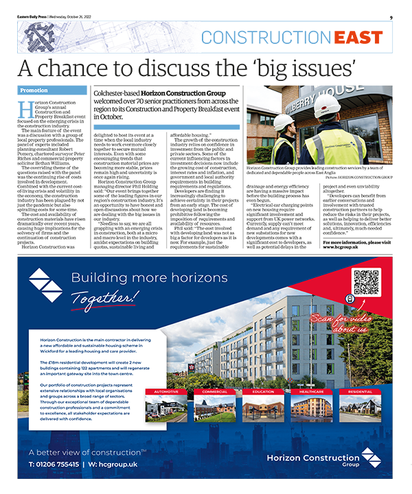 East Anglian Daily Times - Construction East - Autumn 2022